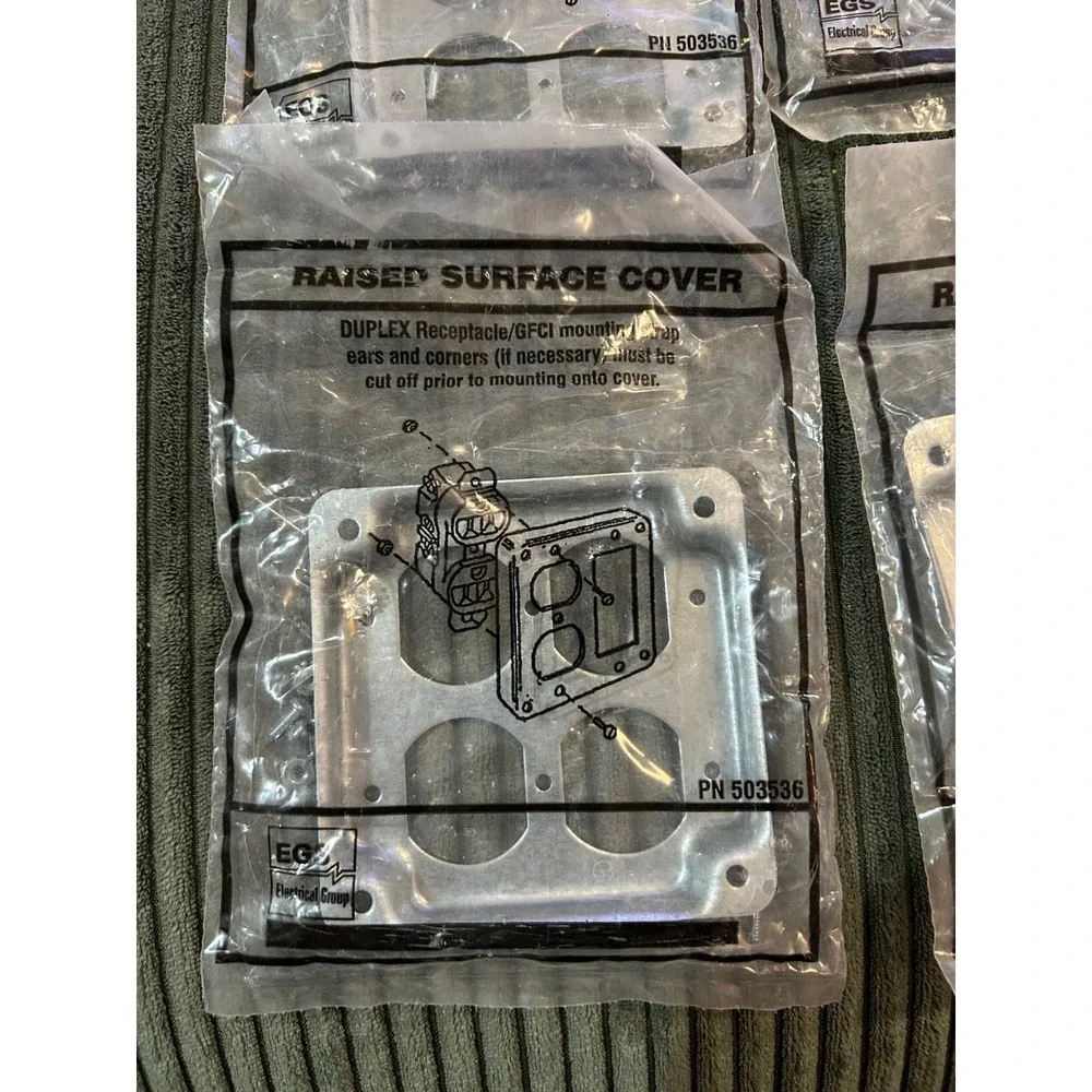 EGS Electrical Group Raised‎ Surface Cover Set of 4 Mounting Strap PN 503536